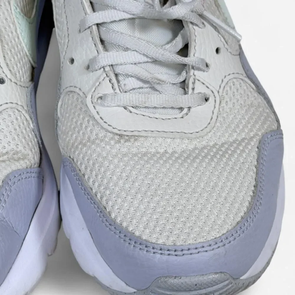 Nike Air Max Thea in white and light purple with mint green logo size 7.5